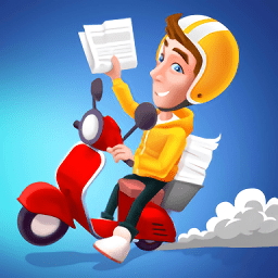 纸童赛跑游戏(paper boy race)